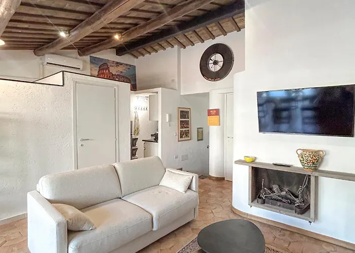 Attic Castel Sant'angelo - Pantheon דירה רומא